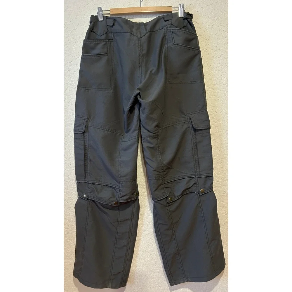 Murkobeye Cargo Pants Sz M Gray Convertible Multi Pocket Gorpcore Utility Hiking